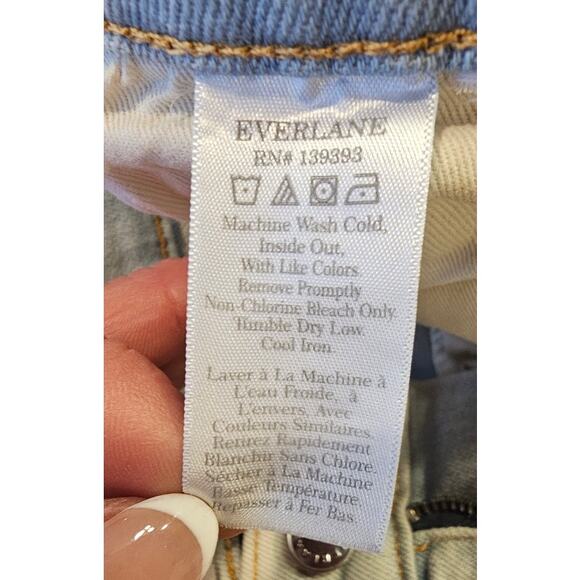 Everlane The Original Cheeky Jeans High Rise Straight Leg, Organic Cotton, Sz 27 - Picture 8 of 13